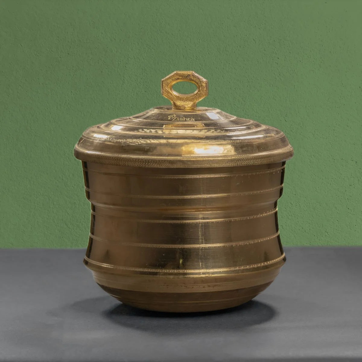 Brass Idli Pathram Steamer Vessel-Zishta Traditional Cookware