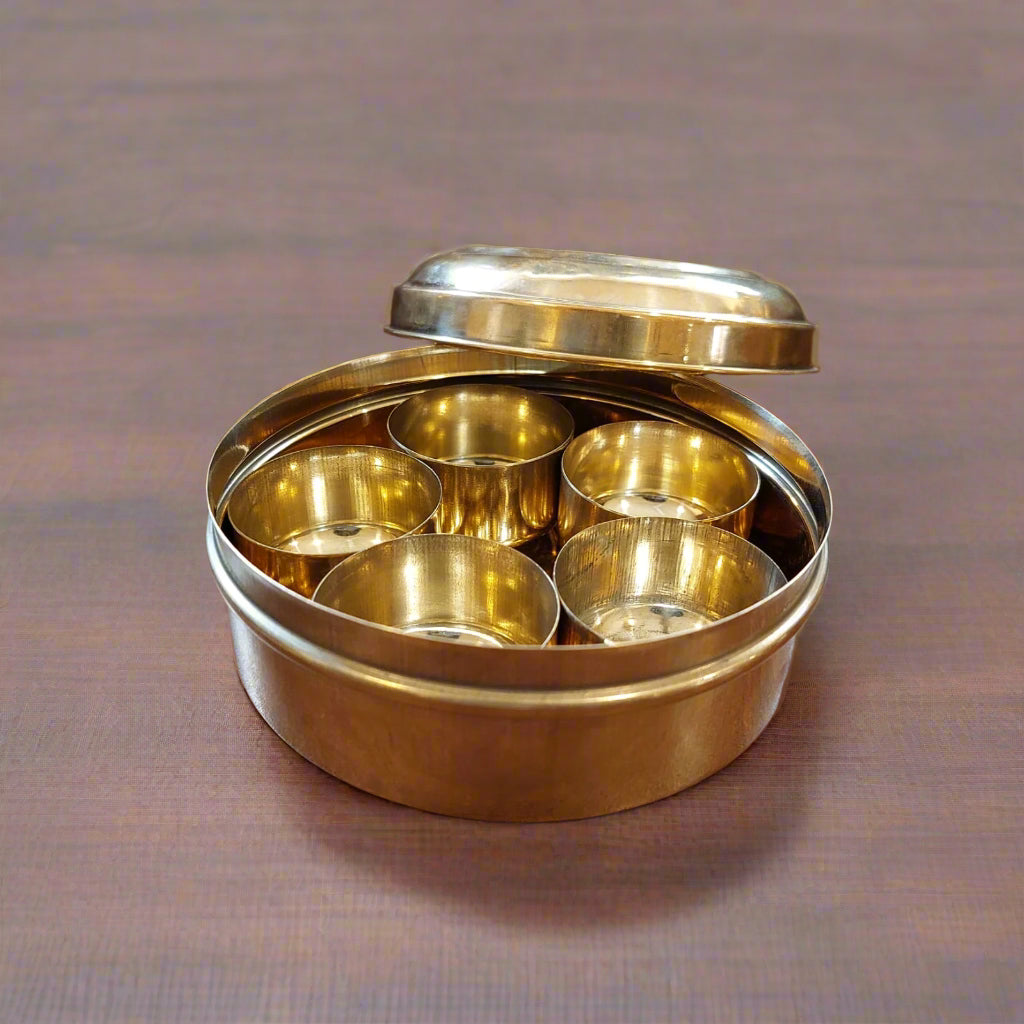 Brass mini box for pooja