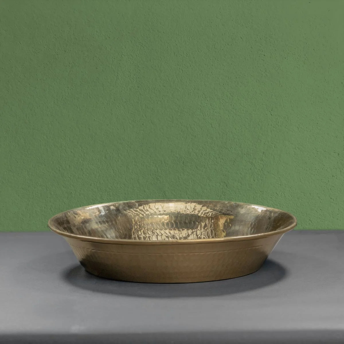 Brass Paraat Pithalai Thambalam without Tin Coating Side View-Zishta Kitchen Accessories