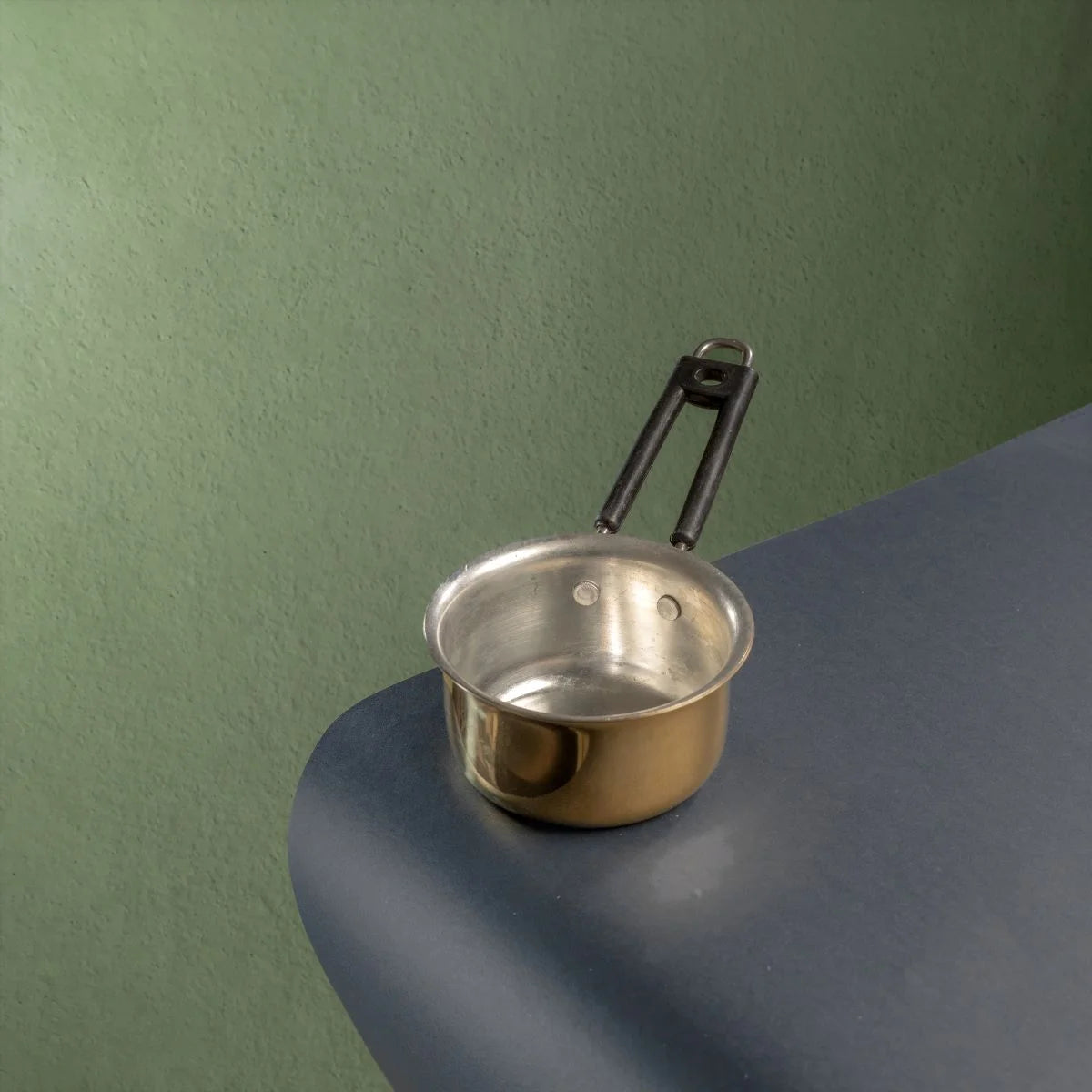 Brass Saucepan-Milk Pan Top View-Zishta Traditional Cookware