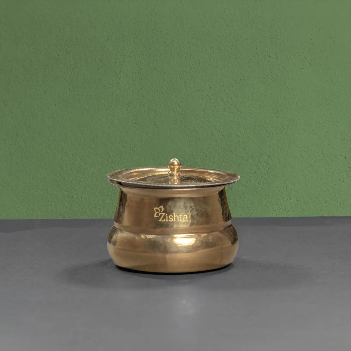 Brass Shakuntala Ghee Pot-Zishta Traditional Food Storage Container