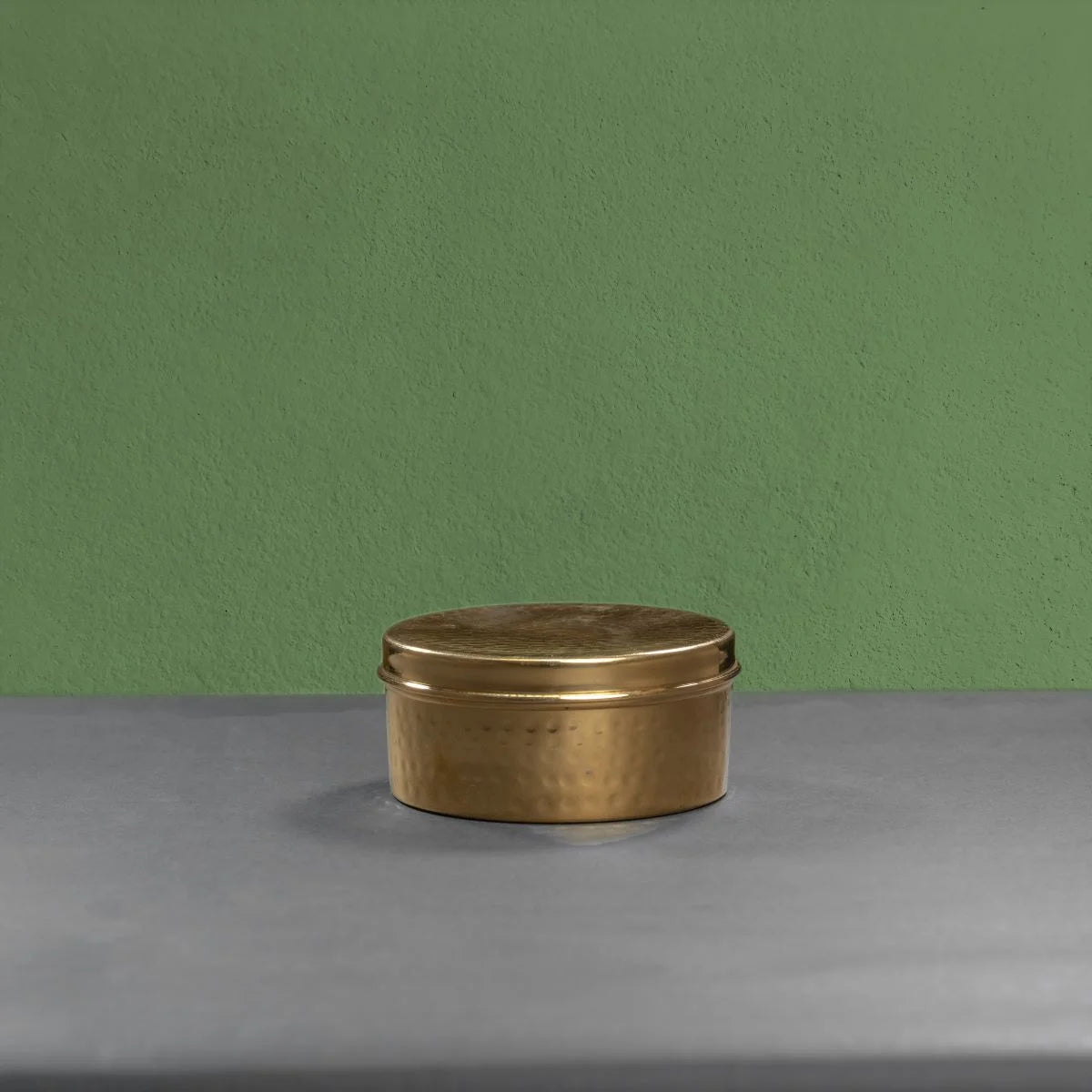 Brass Storage Dabba Hammered-Zishta Traditional Food Storage Containers