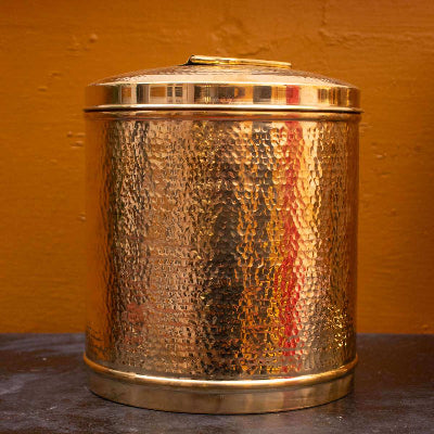 Brass Storage Pawali Drum-Zishta Traditional Kitchen Storage Continaers