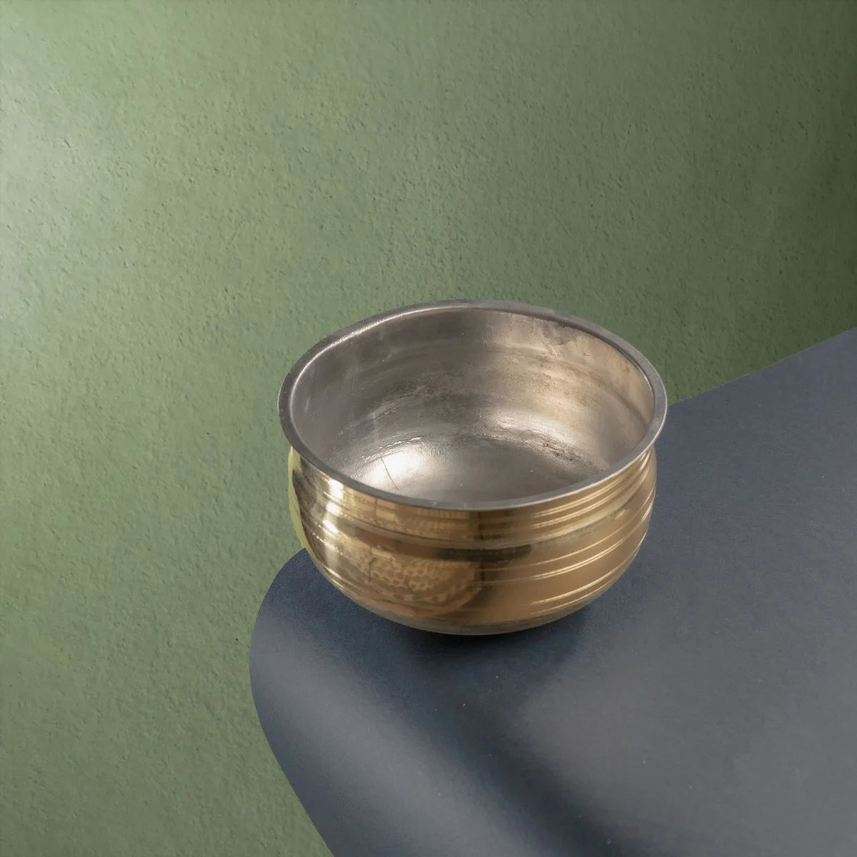 Brass Cooking Pot  Vaana Top View-Zishta Traditional Cookware