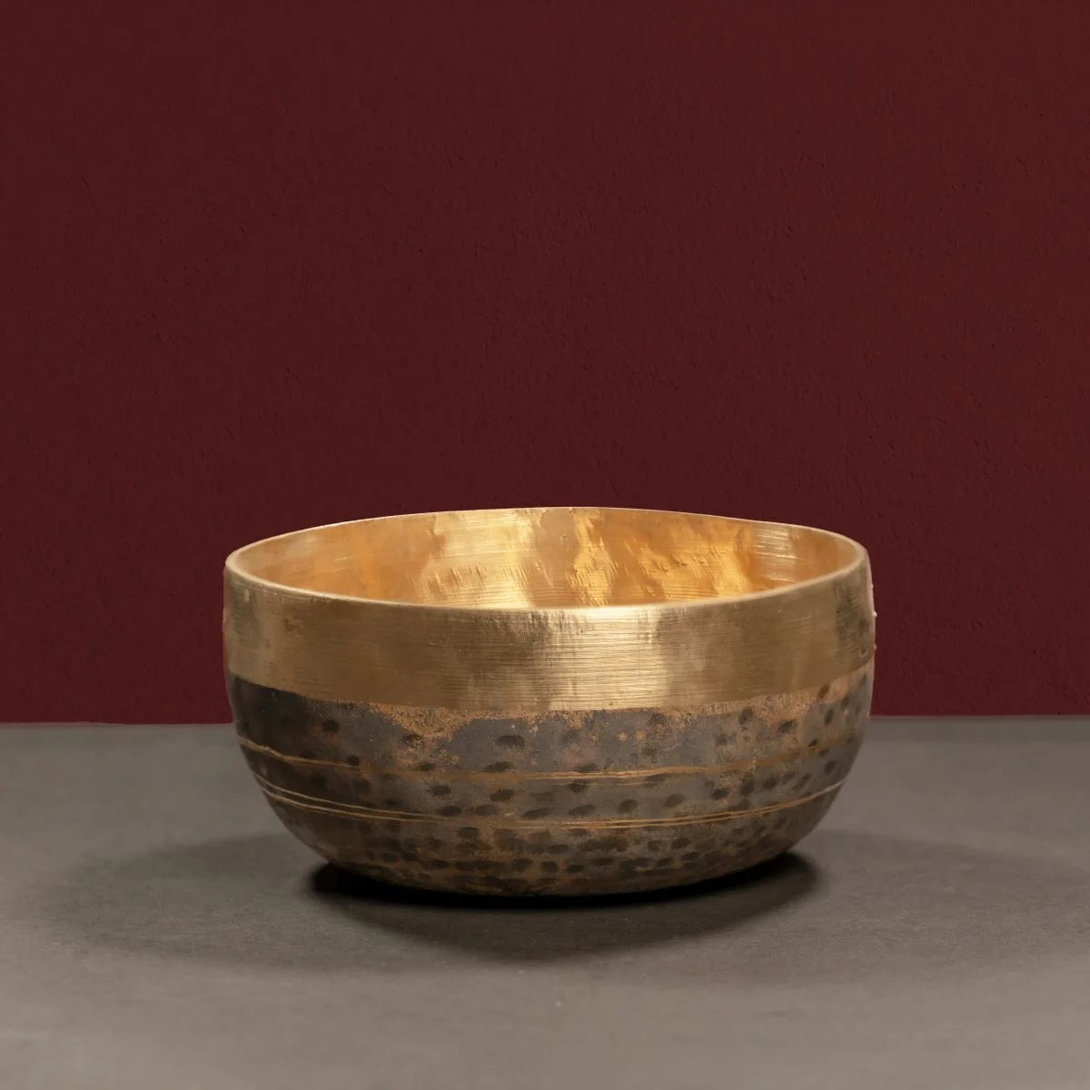 Bronze Serving Bowl Regular Shape Closer View-Zishta Traditional Serveware