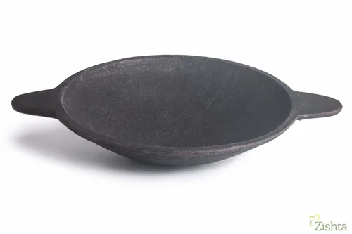 Cast iron Appam Pan on a white background-Zishta Traditional Cookware