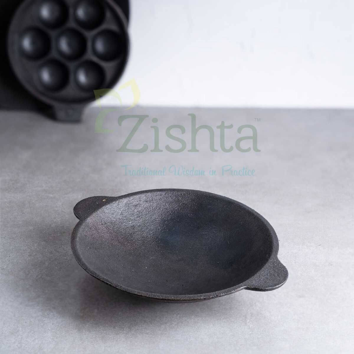 Cast Iron Appam Pan-Appachatti-Zishta Traditional Cookware