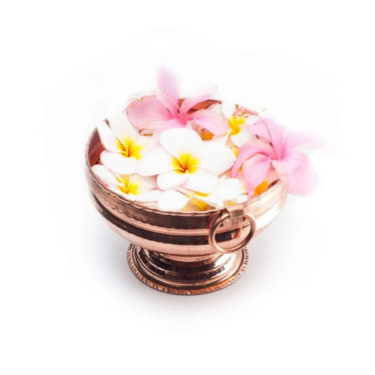 Copper Ganghal Decor with Flowers-Zishta Pooja Essentials