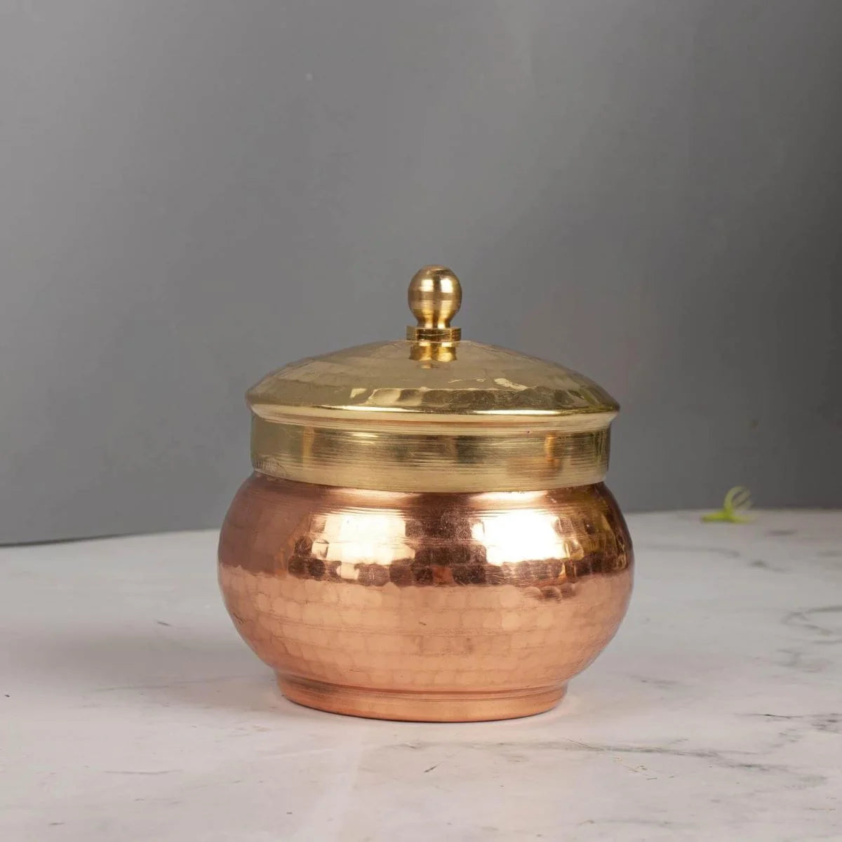 Handcrafted Copper Mukhwas Dabba-Zishta Traditional Kitchen Food Storage Containers