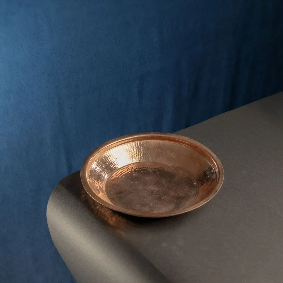 Copper Puja Thali-Thambalam Top View-Zishta Pooja Essentials