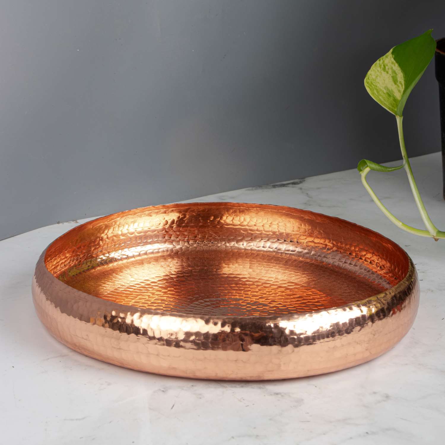 Copper Uruli Decor-1-Zishta Traditional Home Decor