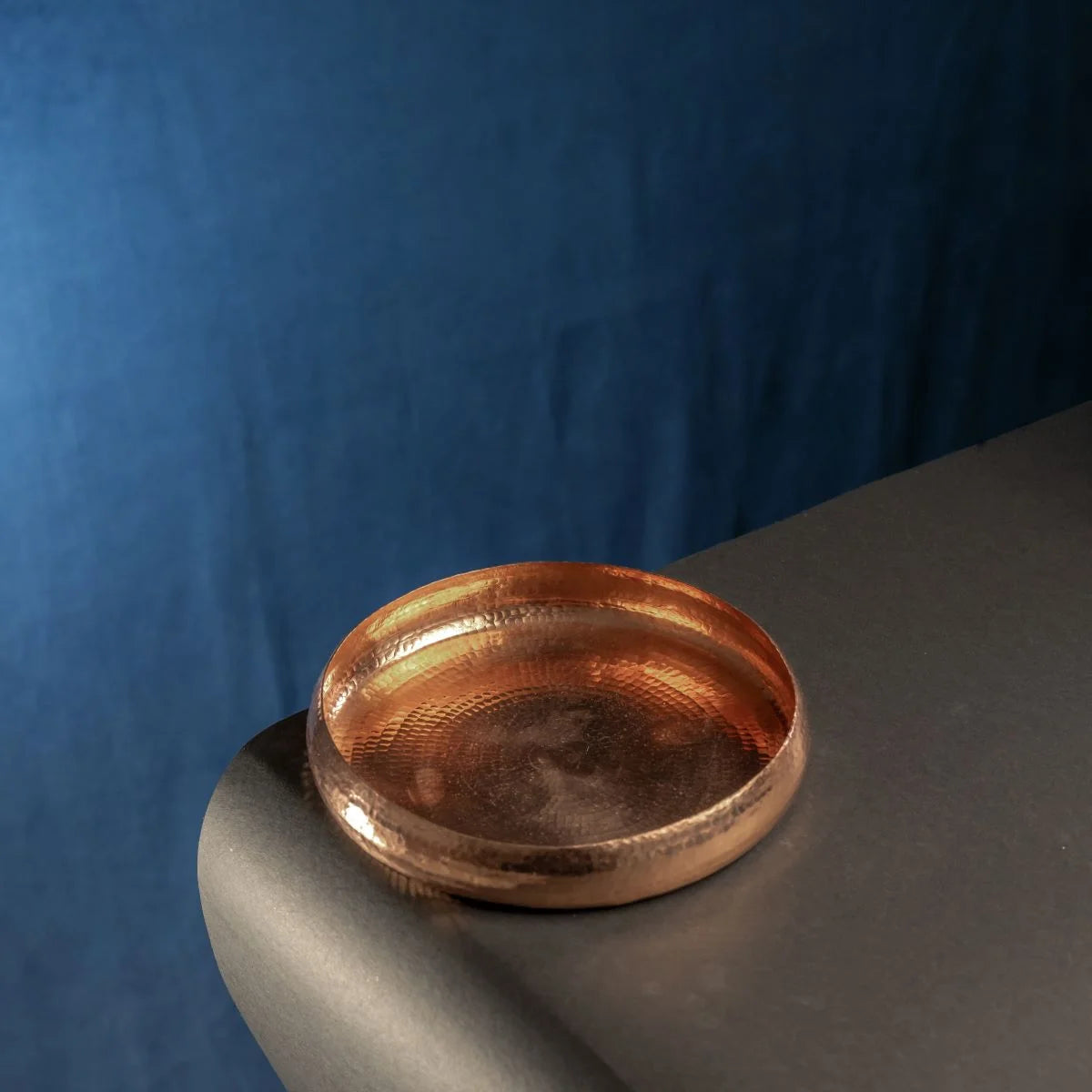 Copper Uruli for Décor and Daily Pooja Rituals Top View-Zishta Traditional Pooja Essentials