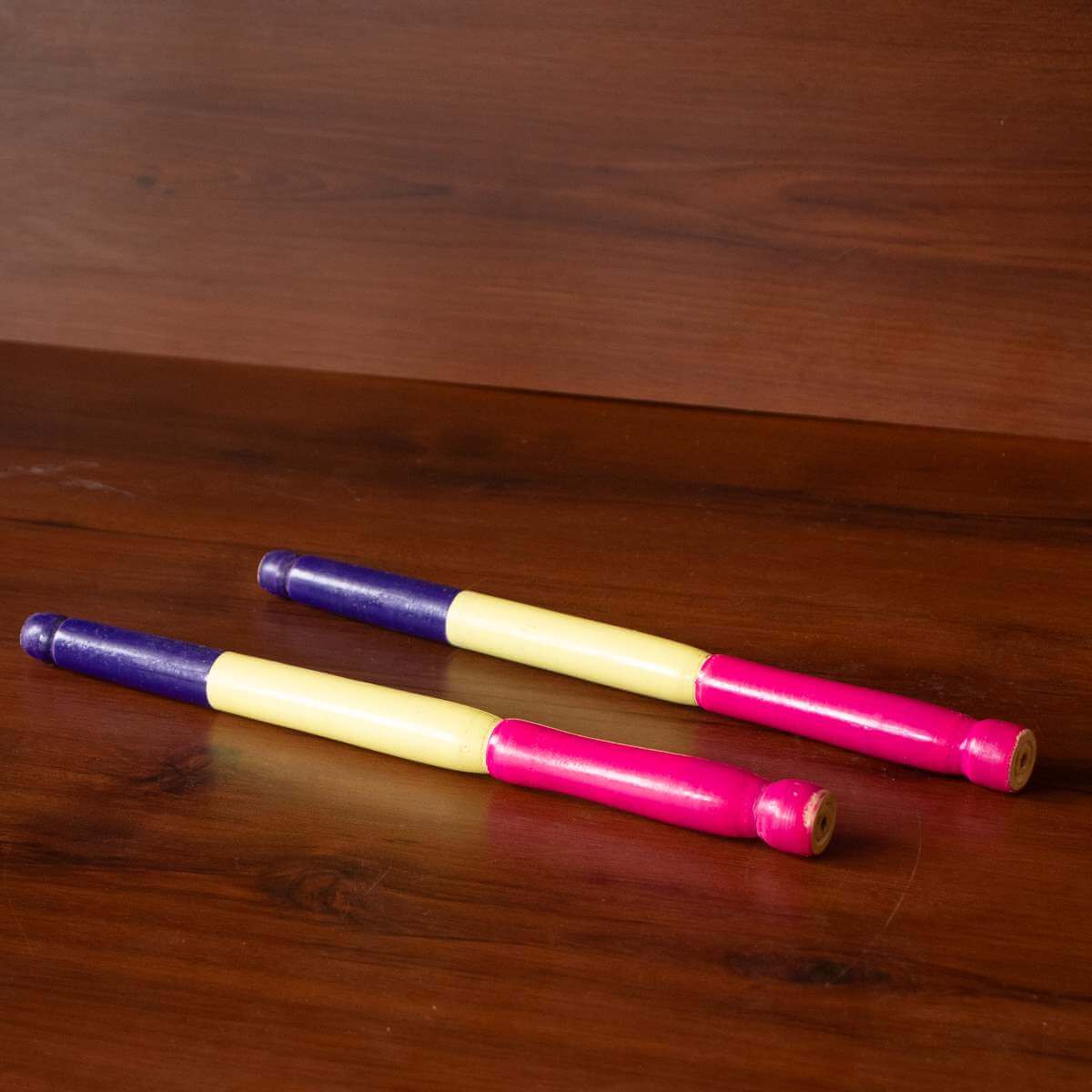 Dandiya Kolattam Stick-Set of 2-Zishta Traditional Toys Navratri Diwali Gifts