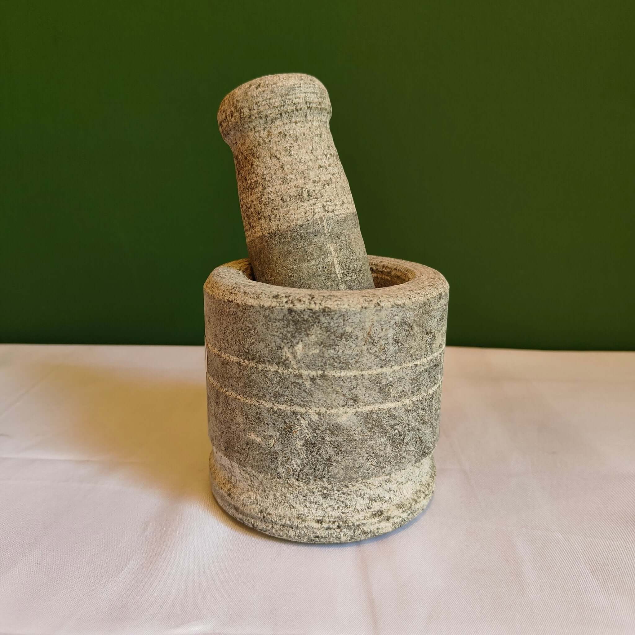 Hardstone Hand Chiseled Mortar & Pestle-Zishta Kitchen Accessories