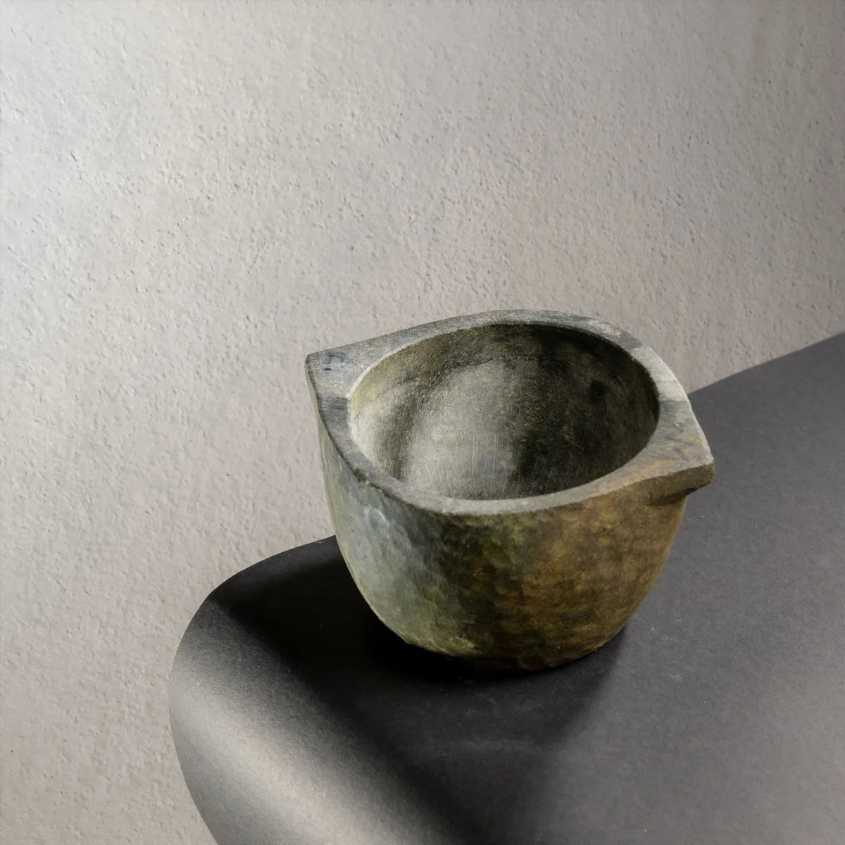 Treated Kalchatti Soapstone Cookware Top View-Zishta Traditional Utensils