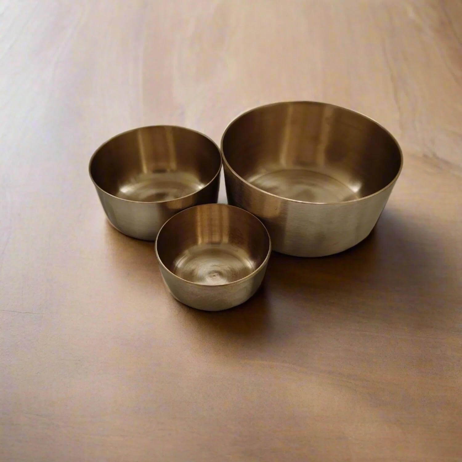 Kansa Bronze Katori Cups-Zishta Kansya Serveware