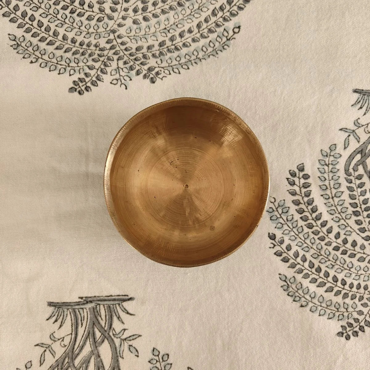 Bronze Pot Shaped Serving  Bowl Top View-Zishta Traditional Serveware