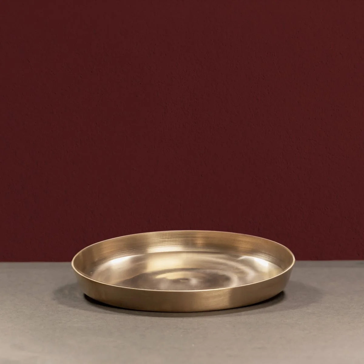 Kansa Thali Matt Finish-Bronze Dining Plate-Zishta Traditional Dinnerware