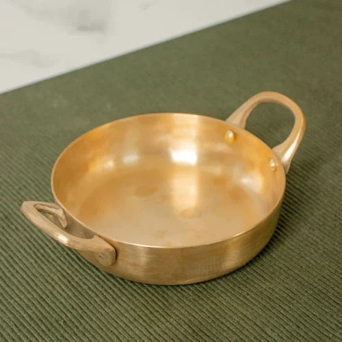 Kansa Tulsi Serveware pan-3-Zishta Traditional Kansa Serveware