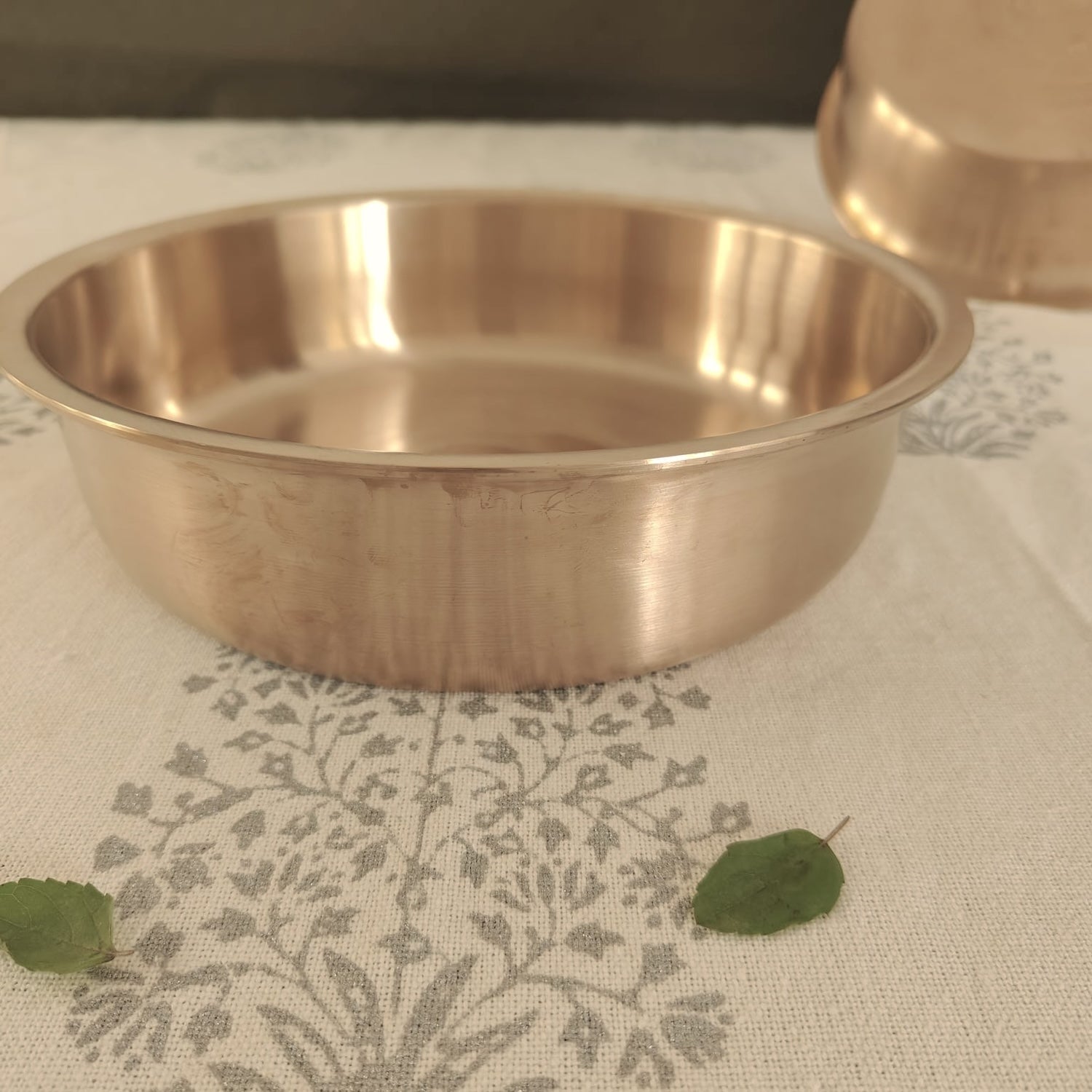 Kansa Tulsi Shallow Pan Tope-1-Zishta Traditional Cookware