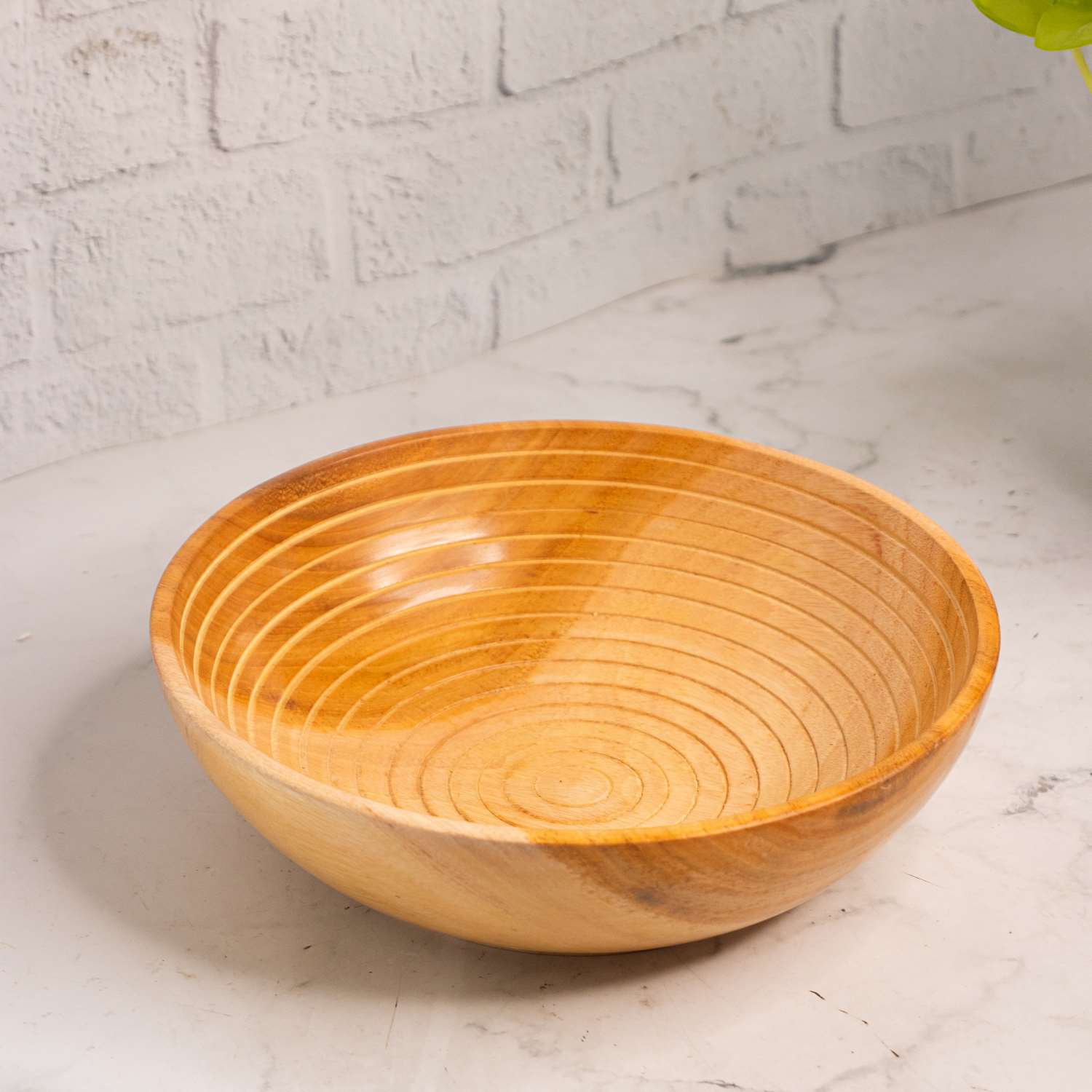 Neem Wood Design Fruit Bowl