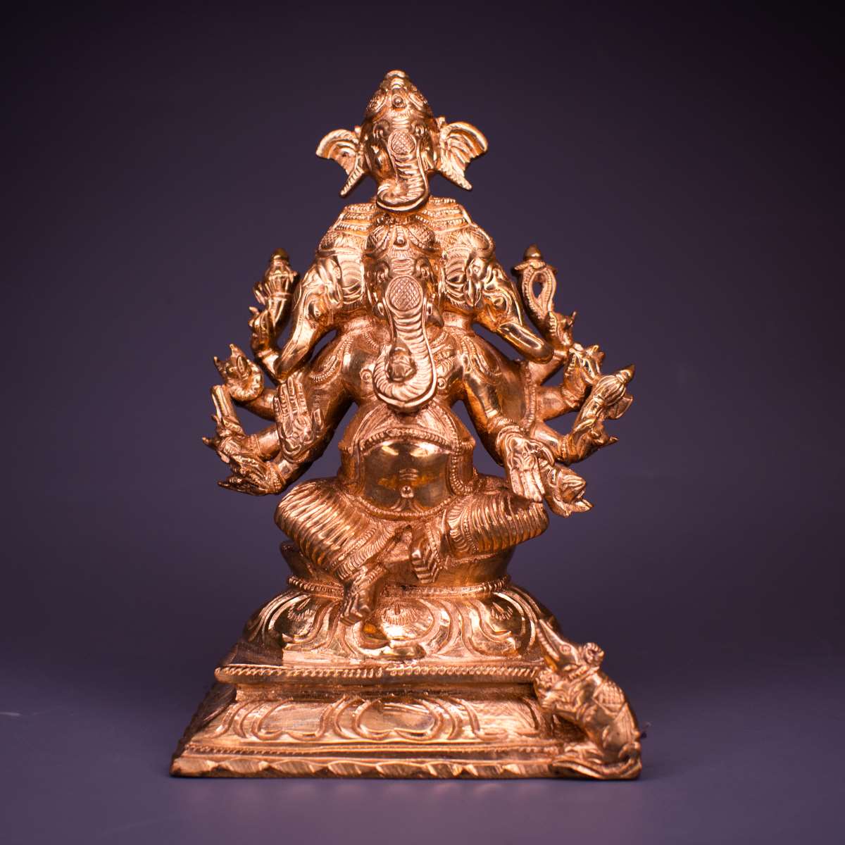 Panchamukhi Ganesha Panchaloha Idol-6 inches