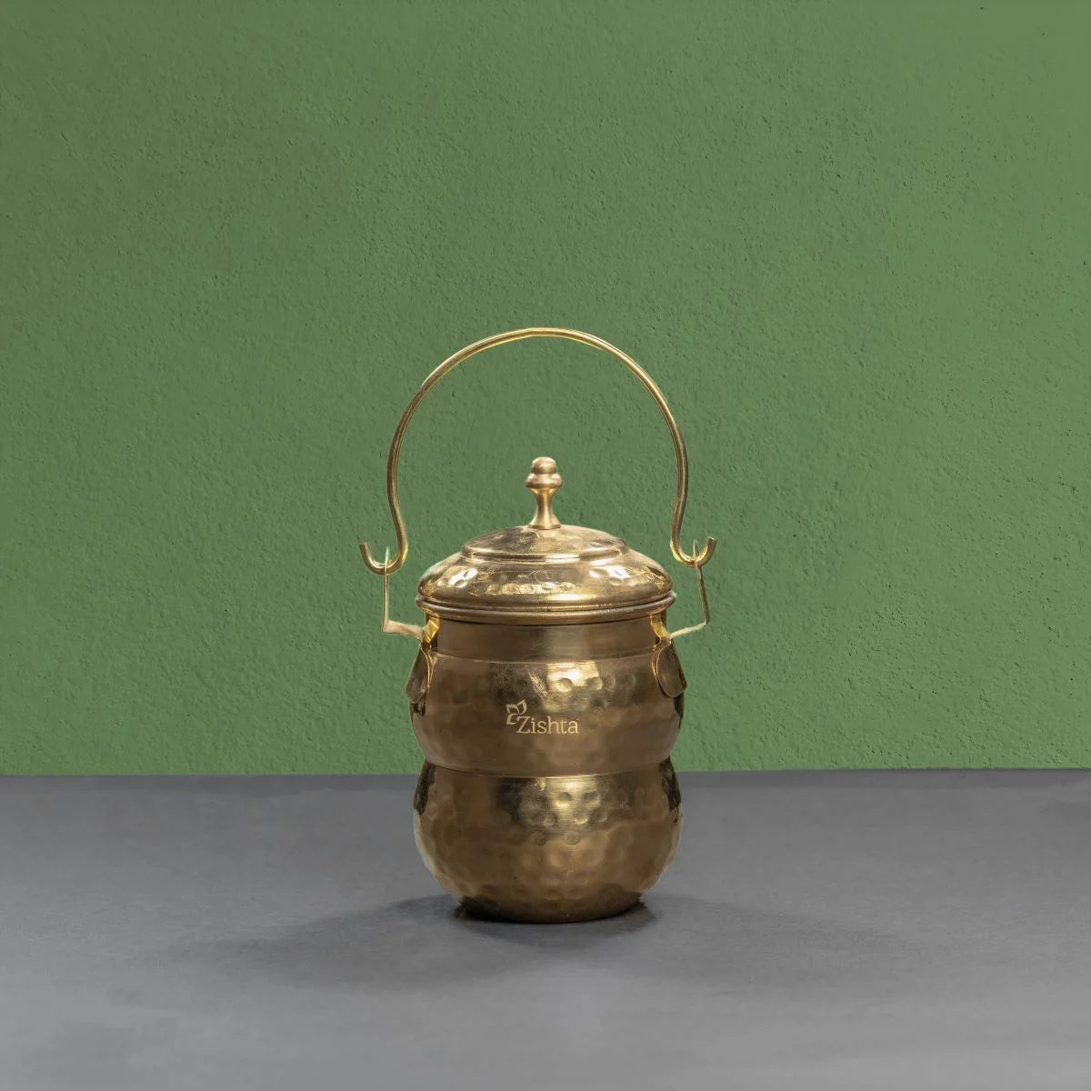Brass Pot Shaped Storage Ghee Thooku