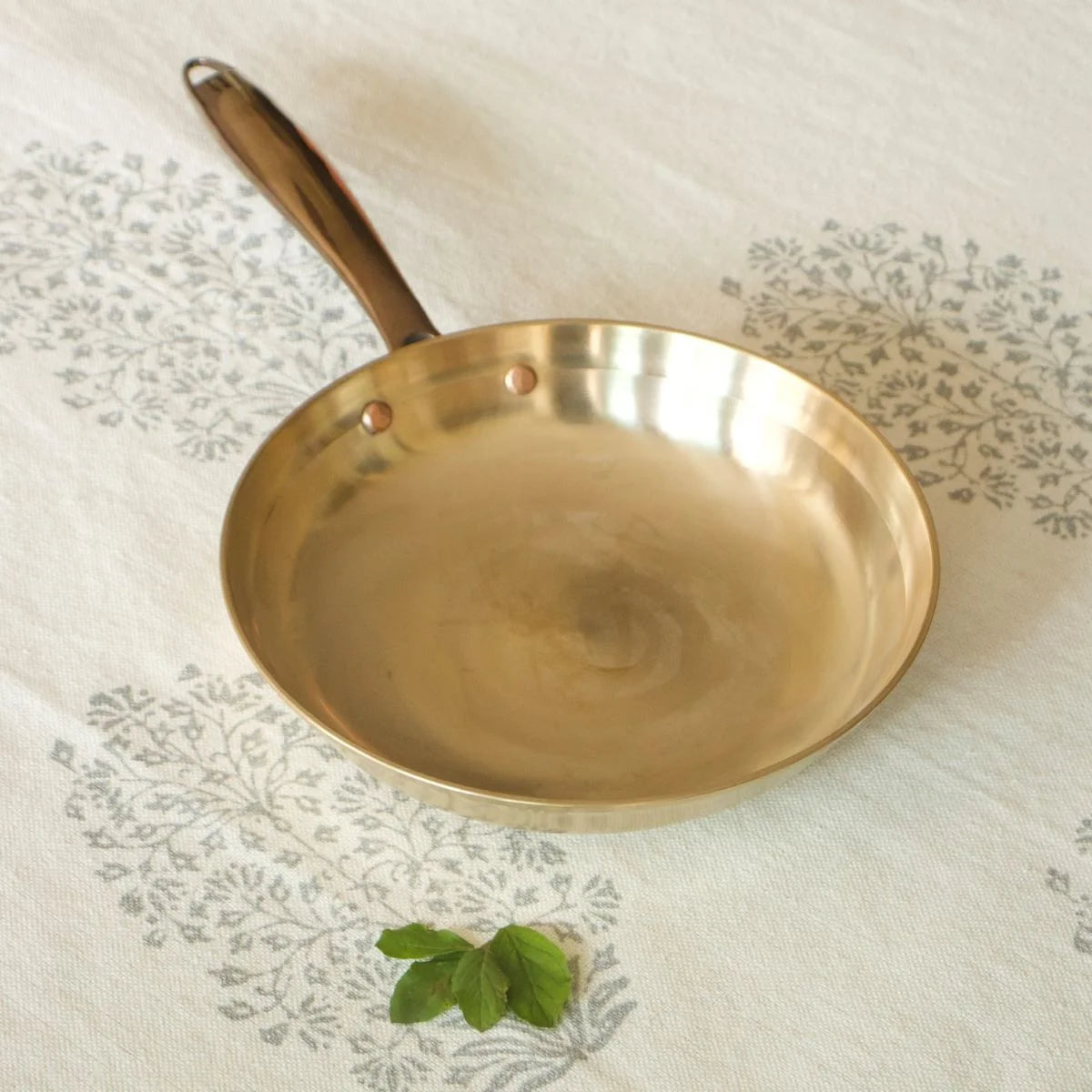 Pure Kansa Tulsi Fry Pan-Zishta Traditional Bronze Cookware