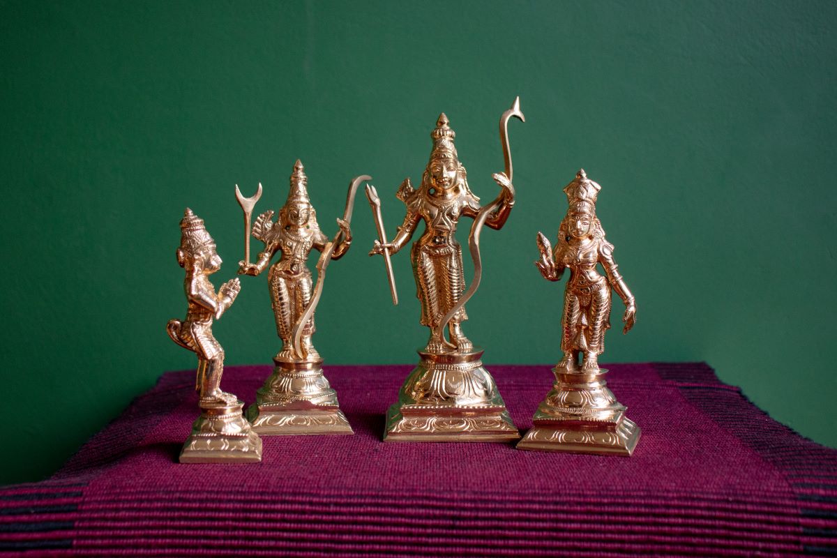 Sita Ramar Set Panchaloha Idol-6Inches-Zishta Traditional Home Decor