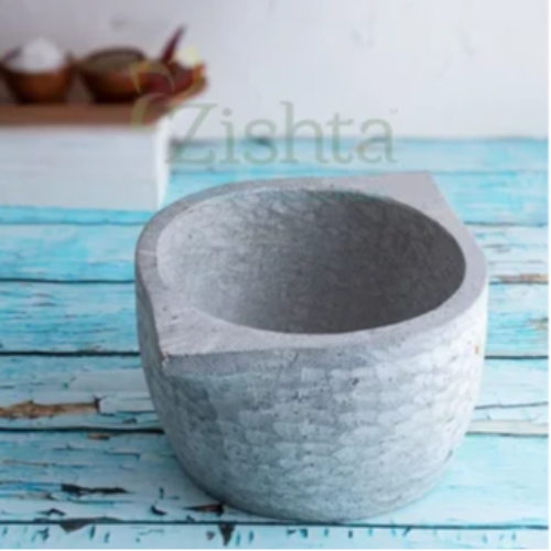 Kalchatti Soapstone Cookware on a rustic wooden surface-Zishta Traditional Cookware