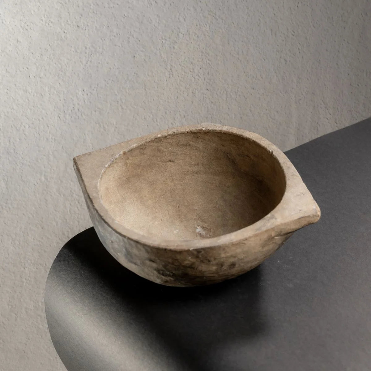 Seasoned  Kalchatti Kadai Top View-Zishta Traditional Soapstone Cookware