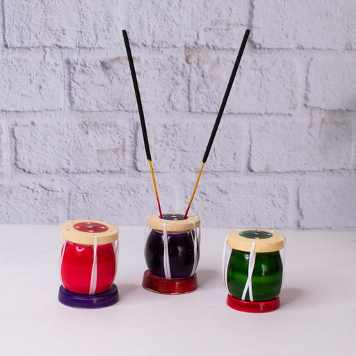Wooden Incense Stick Holder Tabla-Small-2-Navratri Giift-Zishta Traditional Home Decor