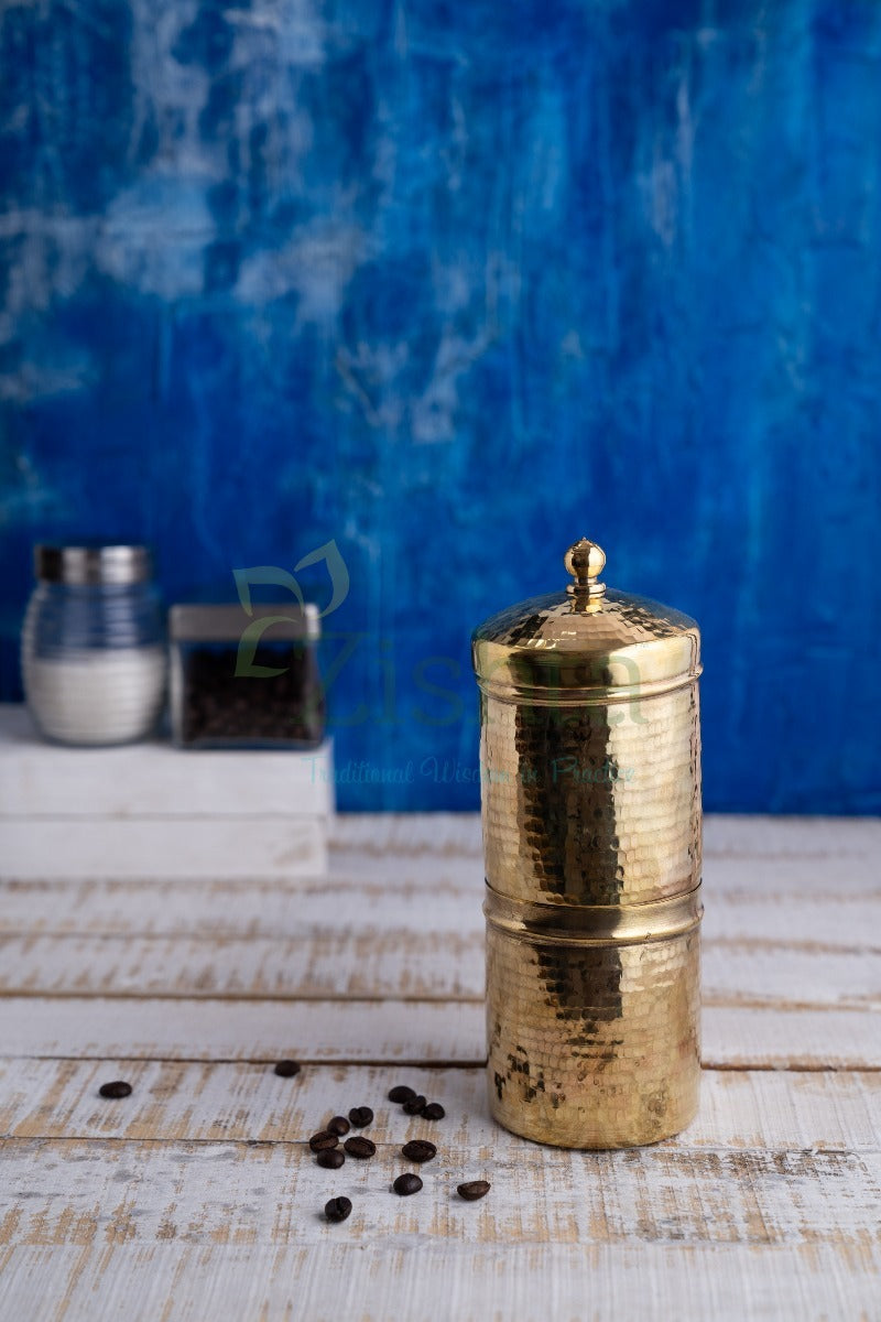 Brass Coffee Filter Medium-Zishta Traditional Cookware