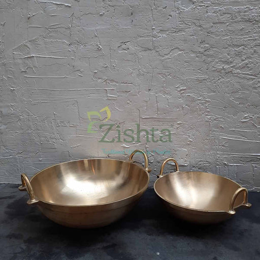 Handcrafted Bronze Kadai-Zishta Traditional Cookware