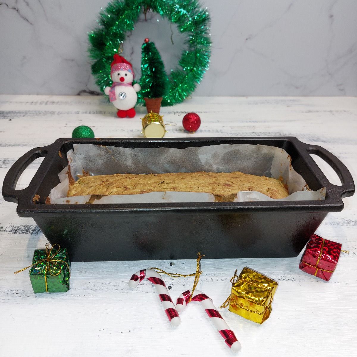 Cast Iron Loaf Pan Baking Tray 1-Zishta Traditional Cookware