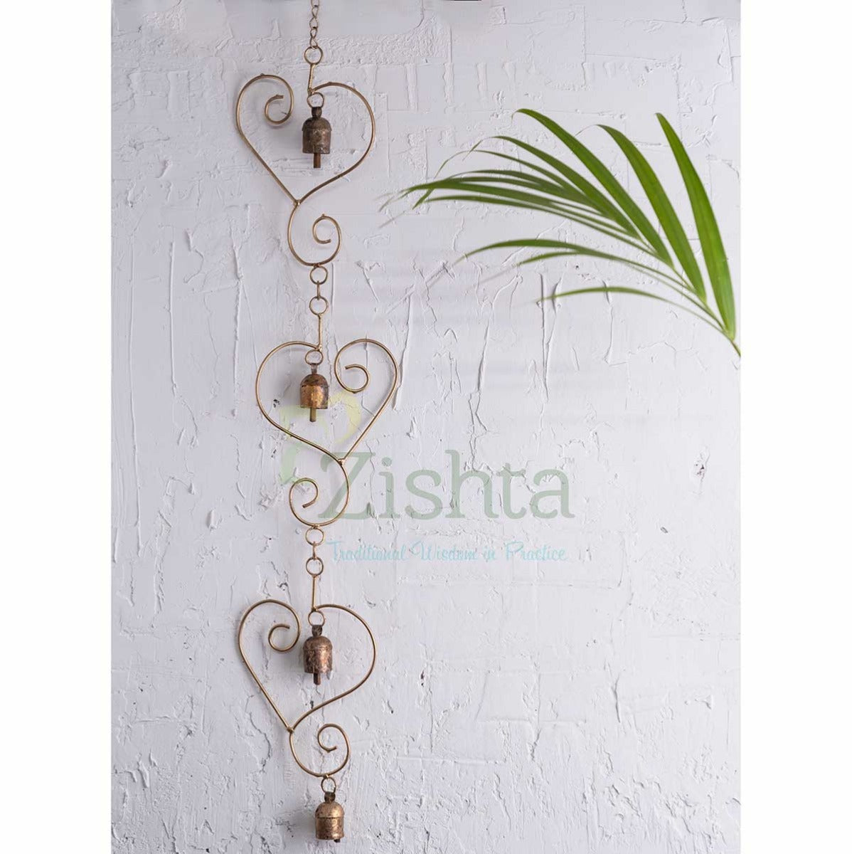 Copper Coated Iron Chimes-Heart