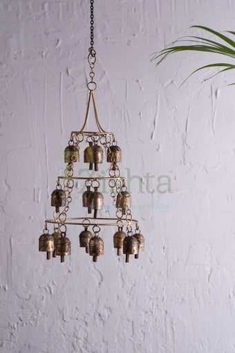 Copper Coated Iron Chimes- Jhumar 16
