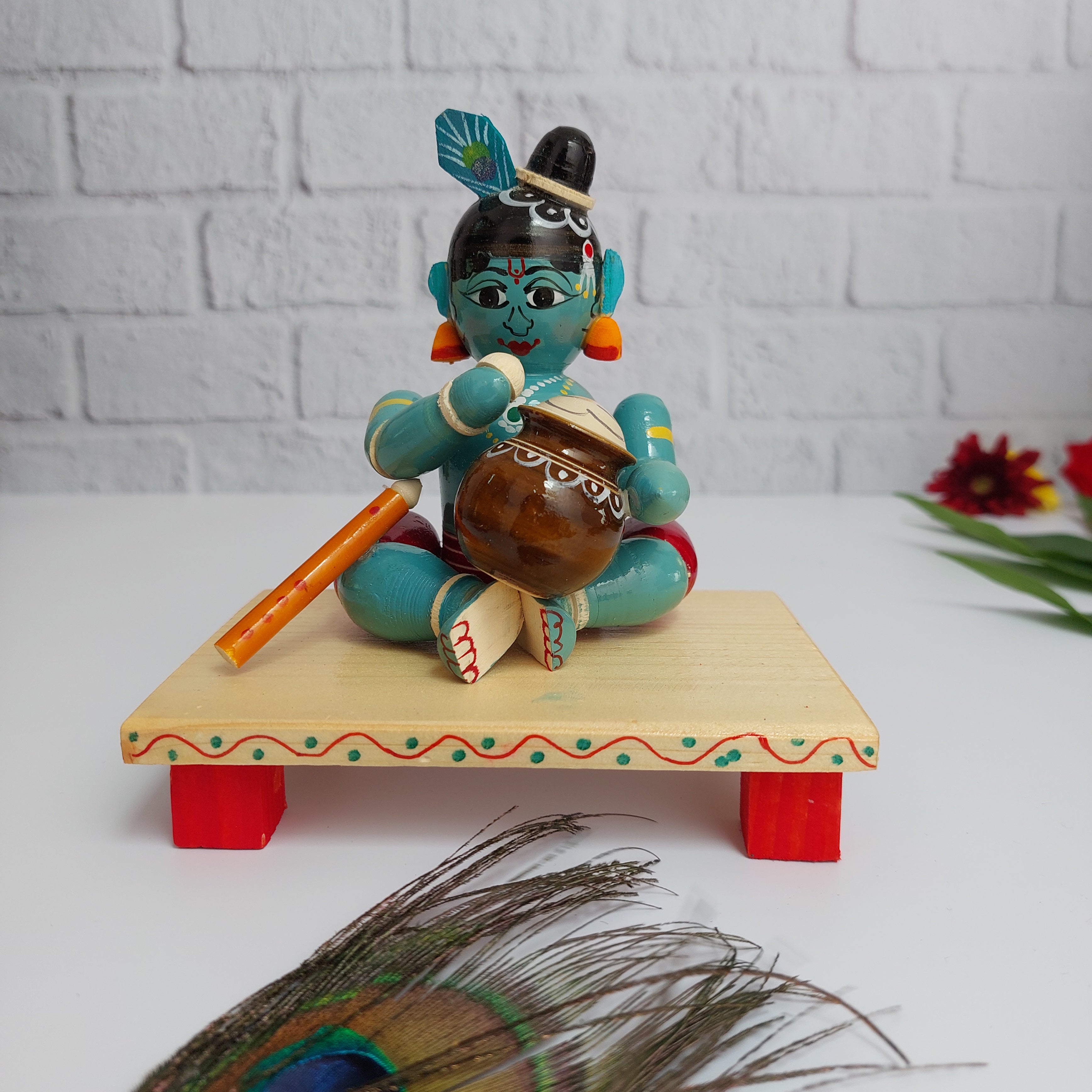 Etikoppaka Baby Krishna-Zishta Traditional Home Decor Toys