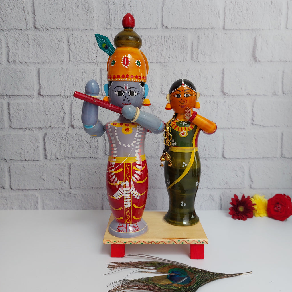 Etikoppaka Radha Krishna | Traditional Home Décor Toys | Shop Now ...