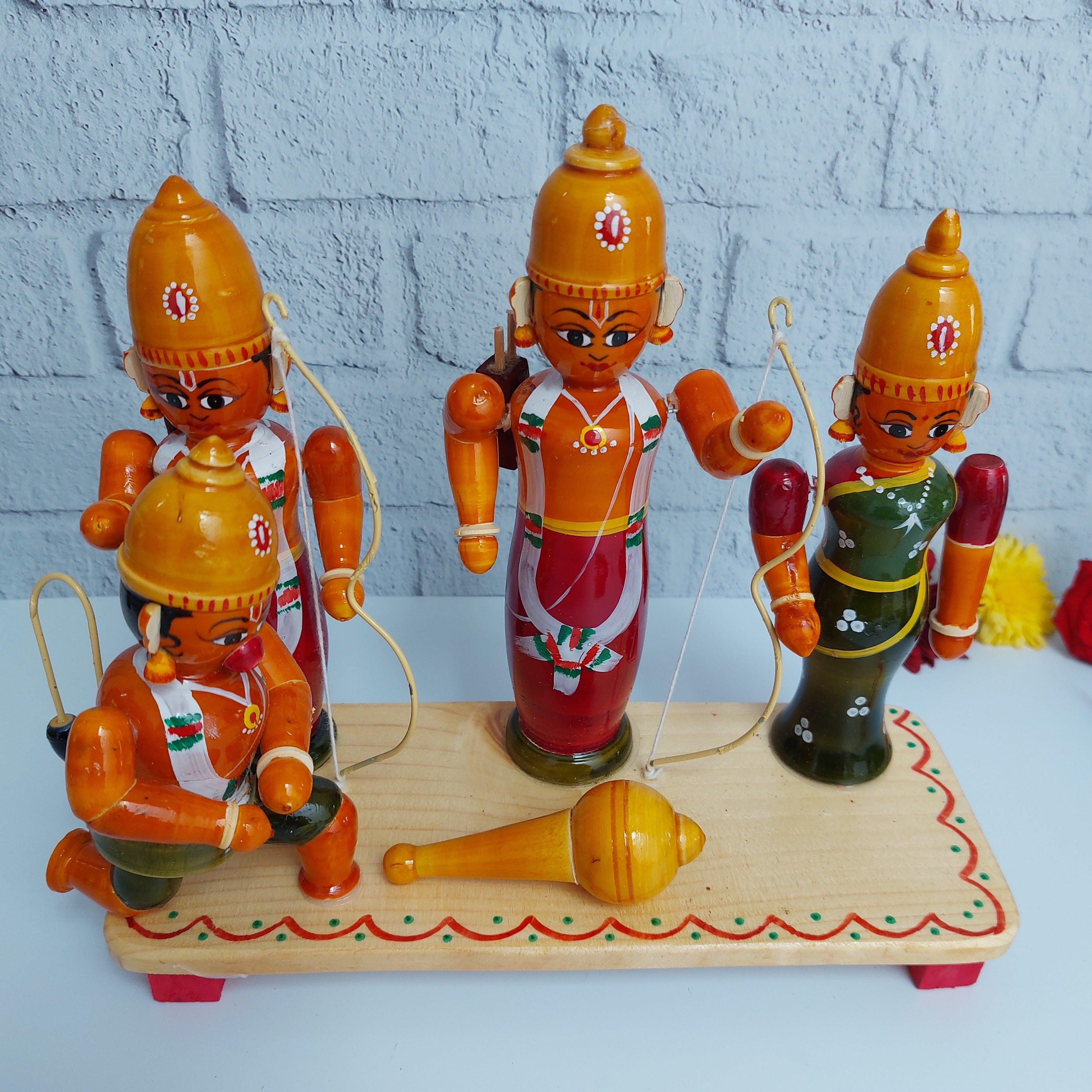Etikoppaka Sita Rama Set 2-Zishta Traditional Home Decor Toys