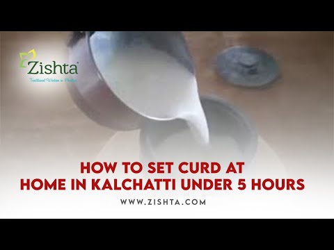 How To Set Curd in Soapstone Kalchatti Video-Zishta Traditional Cookware