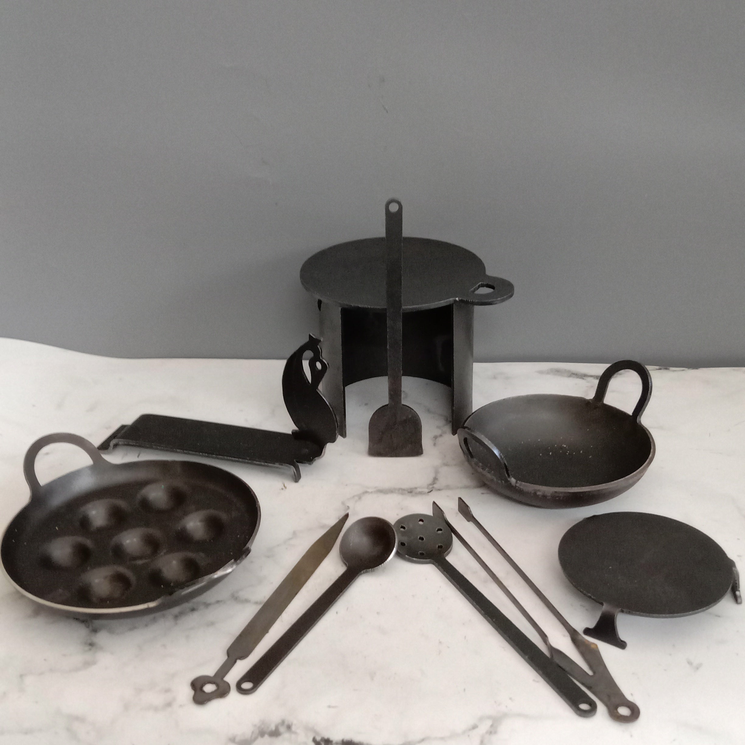 Iron Miniature Cookware Set 2-Zishta Traditional Cookware