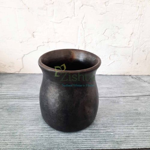 Manipur Black Pottery Water Mugs Combo-Zishta Traditional Cookware