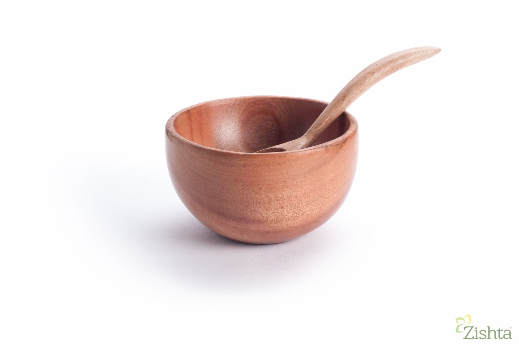 Neem Wood Soup Bowl 2-Zishta Traditional Cookware