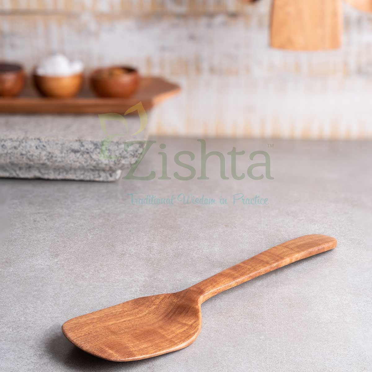 Neem Wood Spatula-Zishta Traditional Cookware