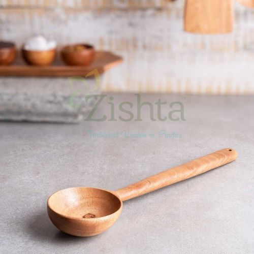 Neem Wooden Ladle Set 3-Zishta Traditional Cookware