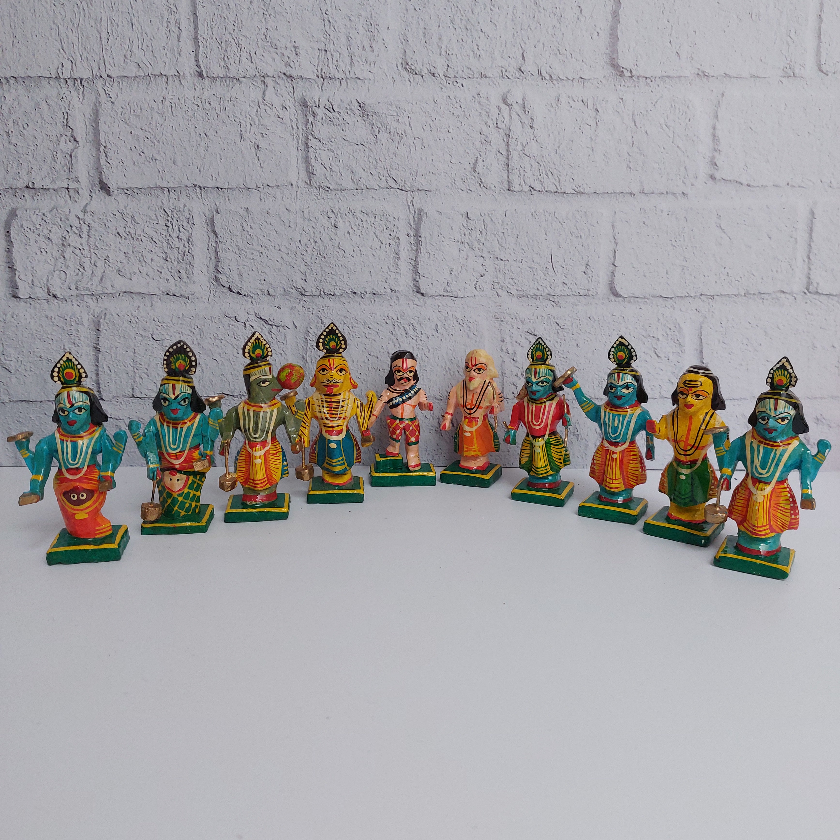 Varanasi Dasavataram Set 2-Zishta Traditional Home Decor Toys