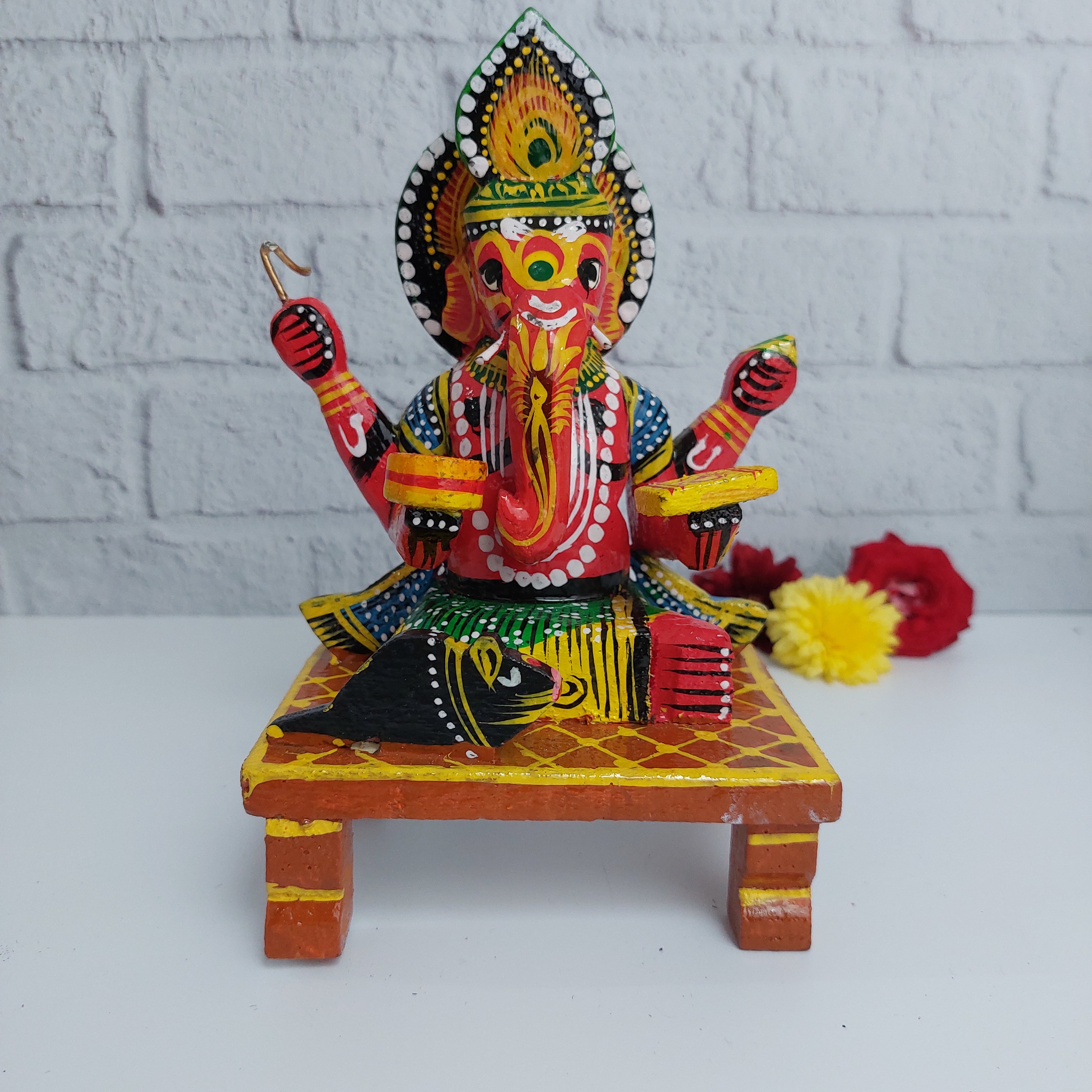 Varanasi Ganesha Colourful 1-Zishta Traditional Home Decor Toys
