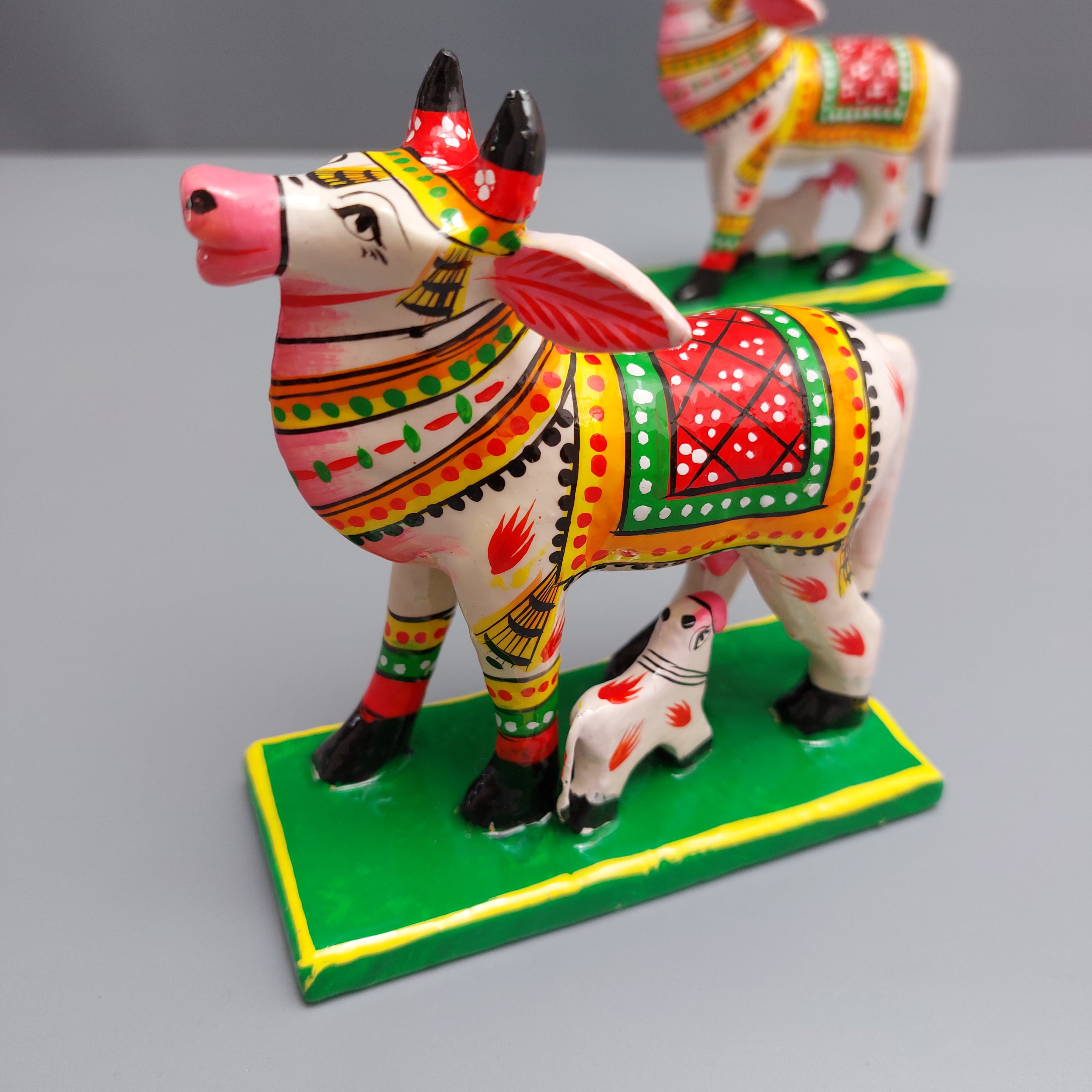Varanasi Kamadhenu Cow 2-Zishta Traditional Home Décor Toys
