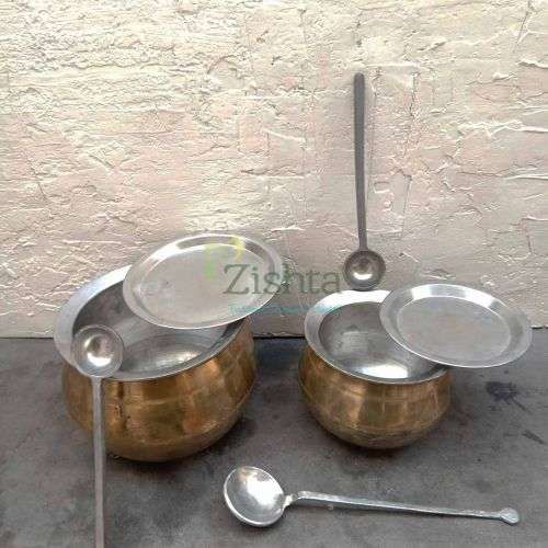 Vengala Paruppu Uruli - Bronze Pot (With Tin Coating) - Zishta- Traditional Cookware